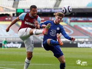 维尔纳破球荒，切尔西客场1-0小胜10人西汉姆联