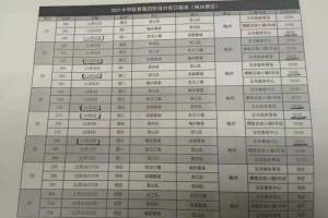 博主晒中甲第四阶段梅州赛区赛程：11月21日开始，12月22日结束