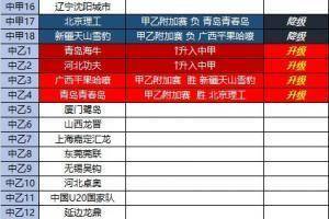 （最终版）2021中国足球联赛总排名（中超&mdash;中冠）